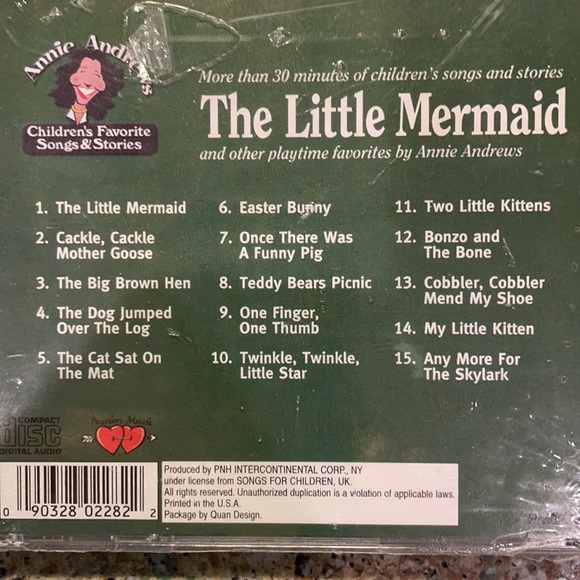 Bundle 3 new children’s audio CDs The little mermaid Singing Animal Parade - Picture 10 of 12